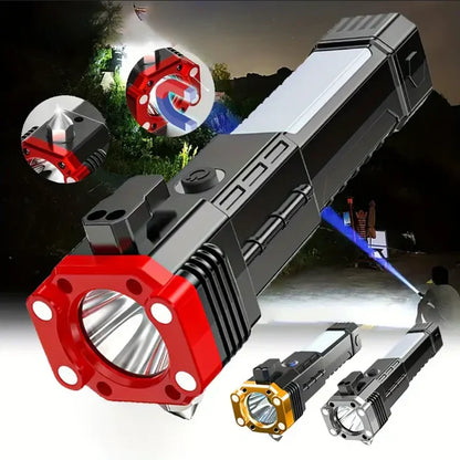 🔦 Linterna Táctica Profesional 4 en 1 Recargable