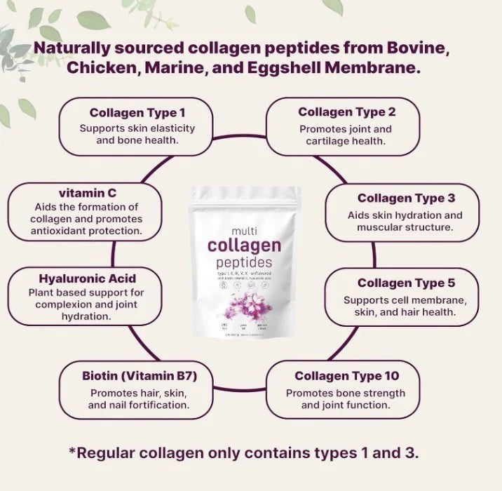 🧬 Complejo de Péptidos Multi Colágeno - Belleza, Fuerza y Vitalidad ✨