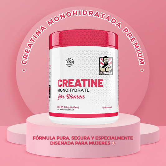 Creatina Monohidratada Premium para Mujeres con Colágeno y BCAA
