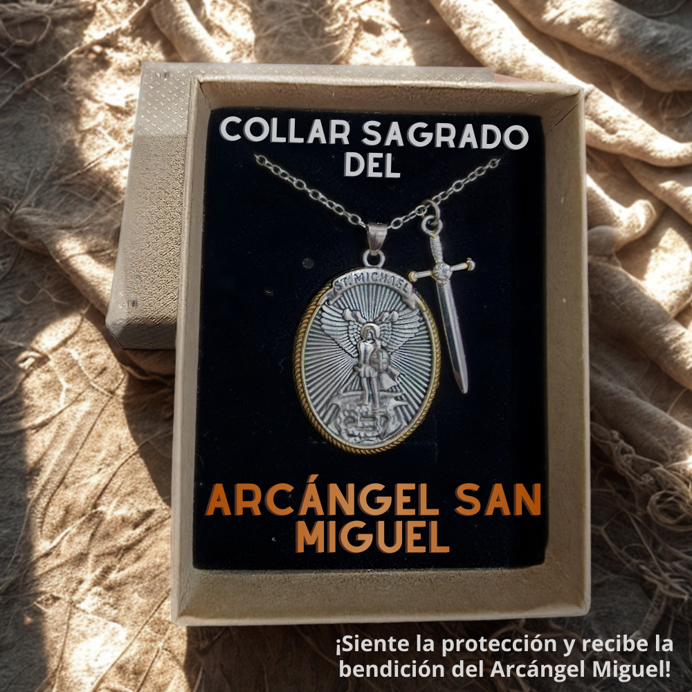 🕊️ Collar del Arcángel San Miguel + 🎁 GRATIS