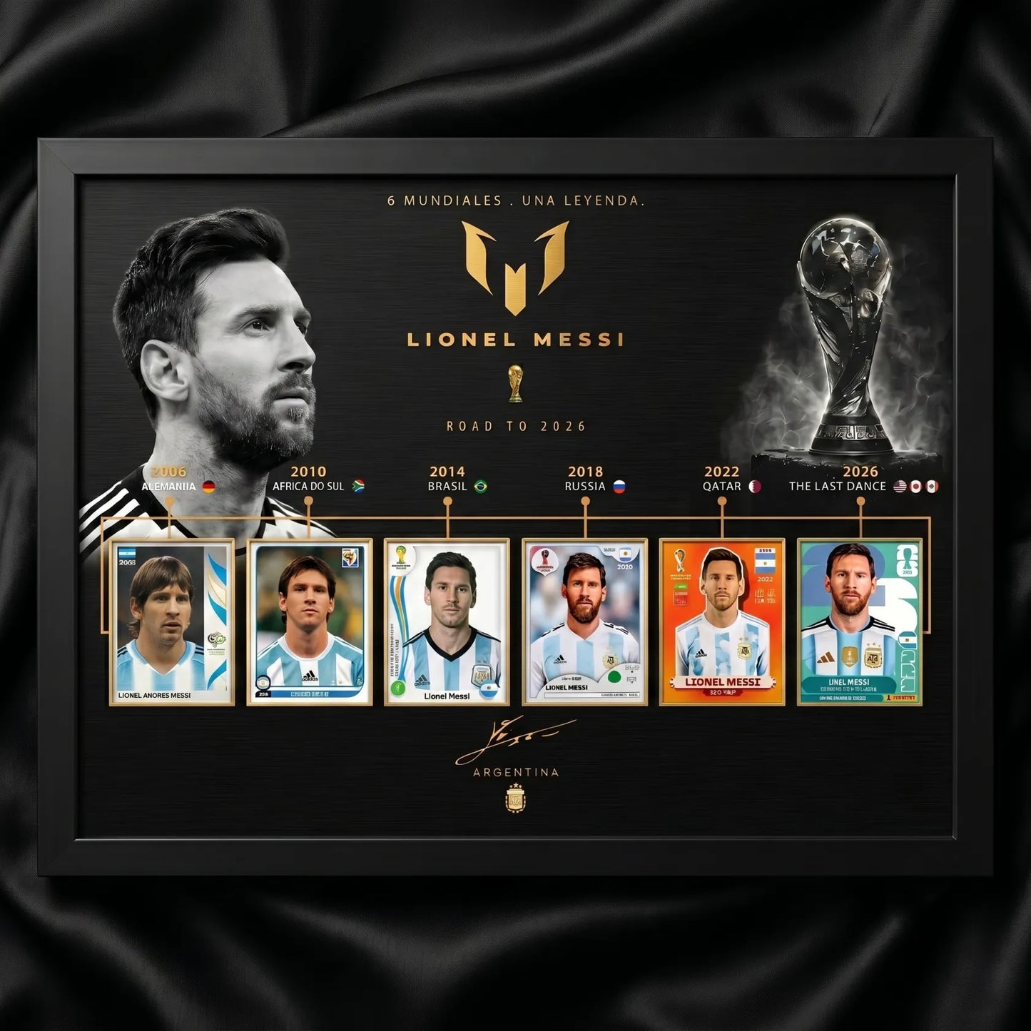 🏆 Messi - Leyenda Eterna | Cuadro de Edición Mundial