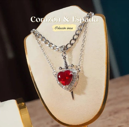 Collares de Corazón y Espada ❤🗡