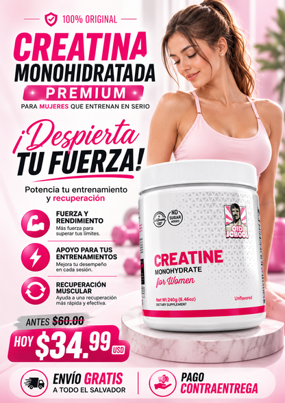 Creatina para Mujeres – Fórmula Especial 100% ORIGINAL