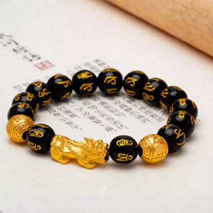 ✨ Pulsera Pi Xiu de Obsidiana 🖤 Brazalete de Energía y Protección 🛡️💫